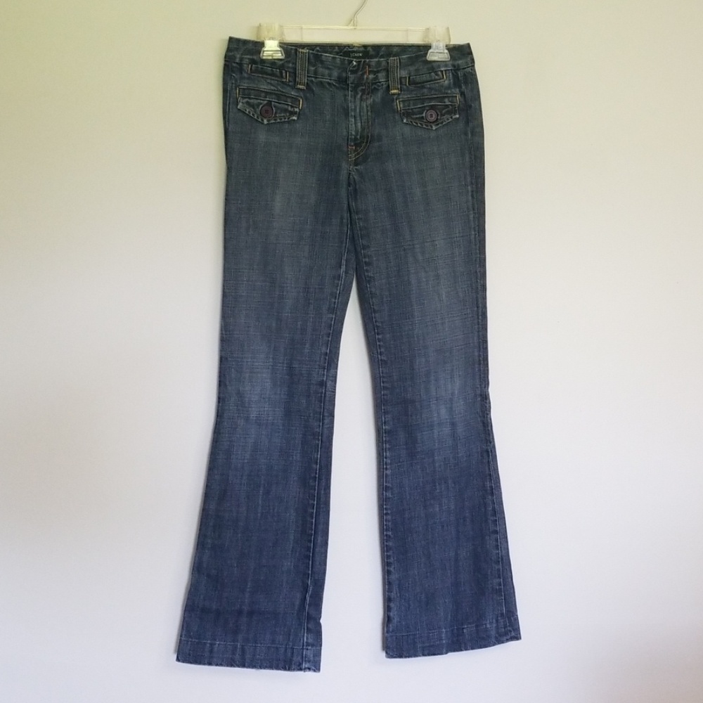 J. Crew Wide Flare Leg Denim Jeans 27R